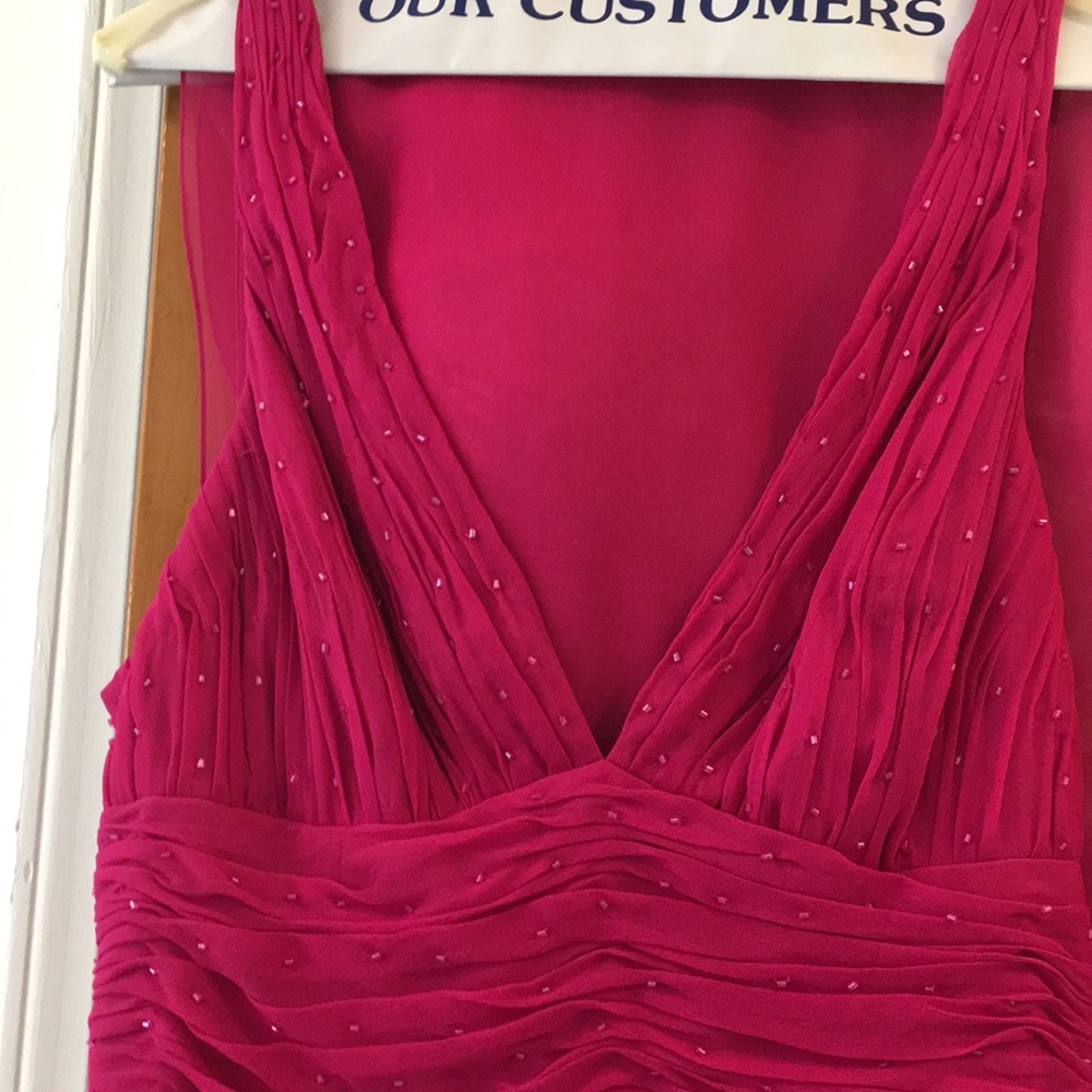 Cicci Hot Pink Maxi Dress WITH MATCHING SHAWL